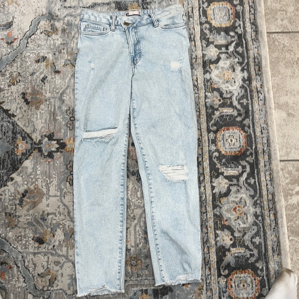 SO Kohl’s Light Wash Jeans High Rise Mom Jeans